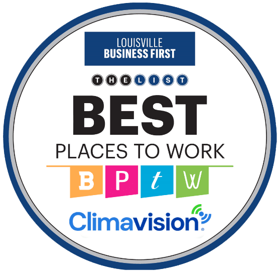 Louisville Business First Best Place to Work award badge